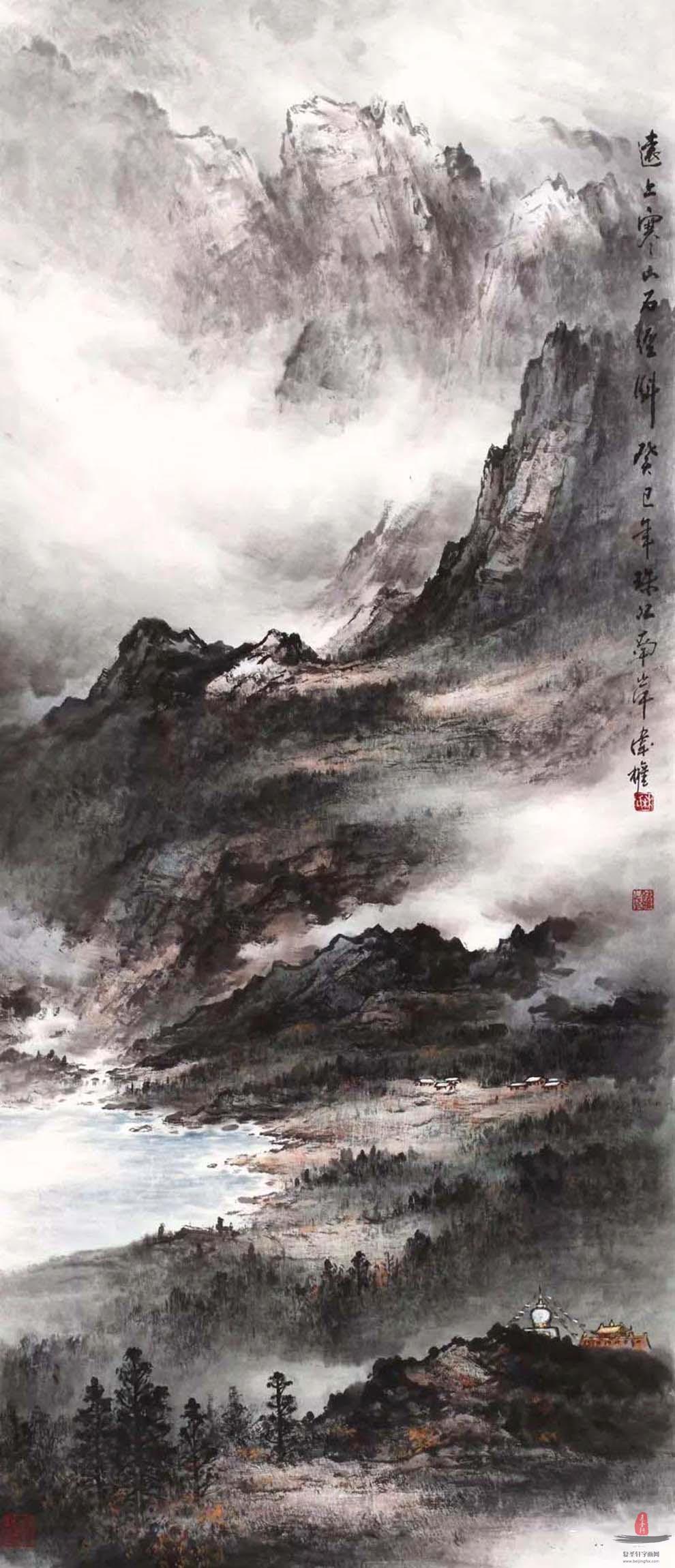 林伟权山水《远上寒山石径斜》